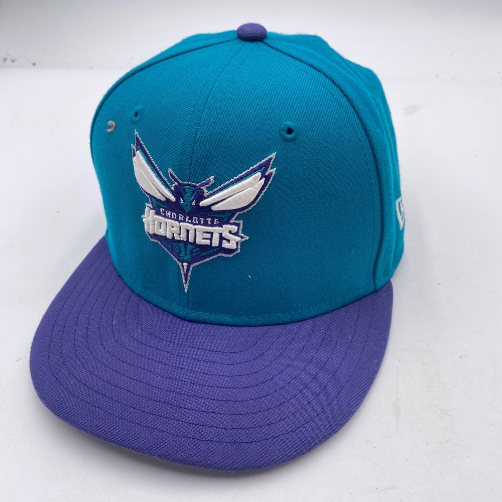CHARLOTTE HORNETS New Era 9FIFTY Snapback‎ Hat Youth Teal Purple NBA Flat Bill